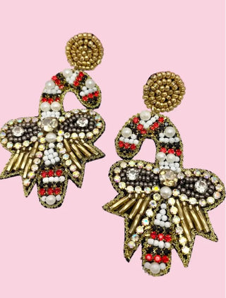 Candy Cane Statement Earrings