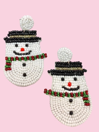 Snowman Statement Earrings