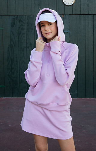 Blossom Pink Quarter Zip Hoodie