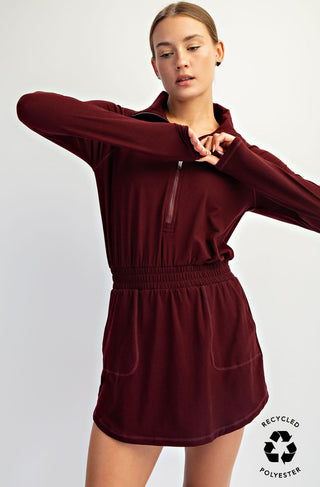 Long Sleeve Romper Dress