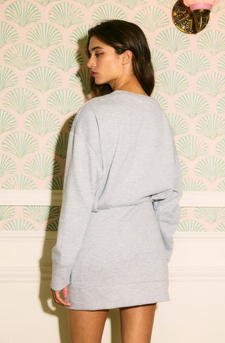 Long Sleeve Scuba Mini Dress