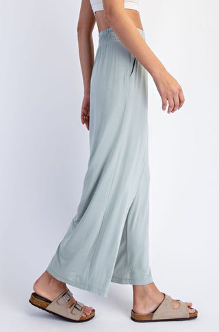 Cropped Wide Leg Pants