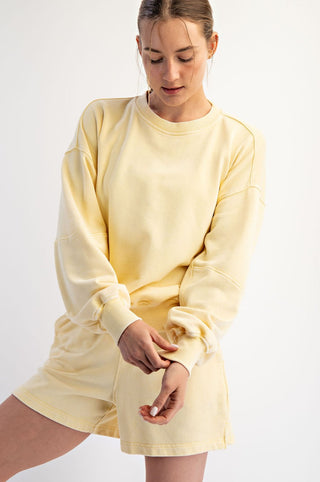 Butter Yellow Short/Long Sleeve Set