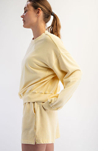 Butter Yellow Short/Long Sleeve Set