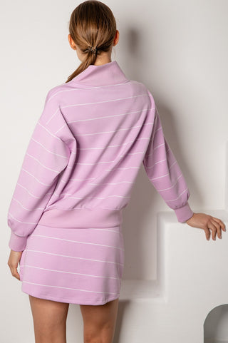 Cherry Blossom Stripe Long Sleeve/Skirt Set