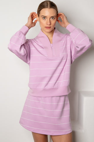 Cherry Blossom Stripe Long Sleeve/Skirt Set