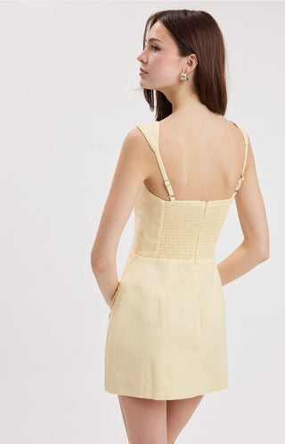 Butter Yellow Mini Dress