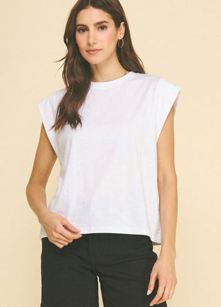 Crew Neck Batwing Top
