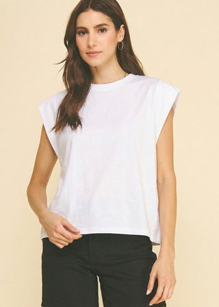 Crew Neck Batwing Top