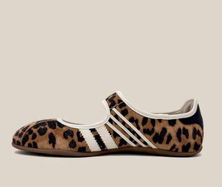 Peyton Leopard Retro Flat Sneaker