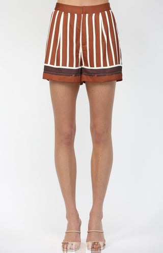 Rust Brown Satin Set