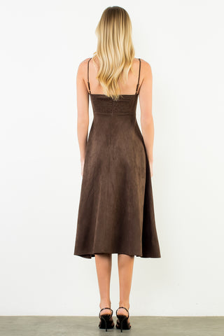 Faux Suede Midi