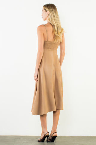 Faux Suede Midi