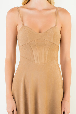 Faux Suede Midi