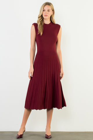Burgundy Midi Sweater Dress