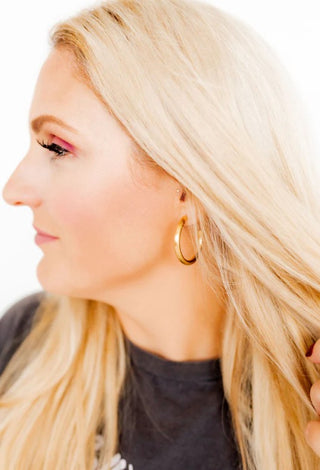 Avery Gold Hoop Earrings