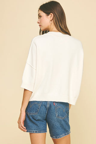 Short Sleeve Sweater Top