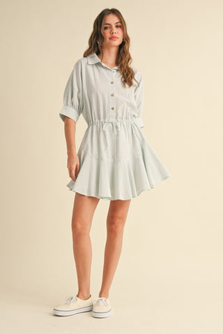 Sage Stripe Dress