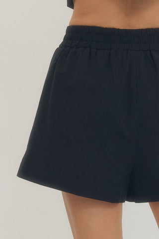 Black High Waist Shorts