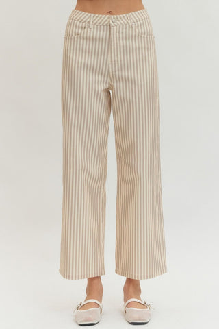 Tan Stripe Trouser
