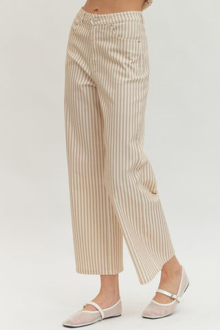 Tan Stripe Trouser