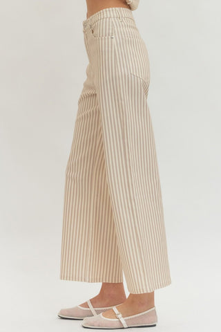 Tan Stripe Trouser