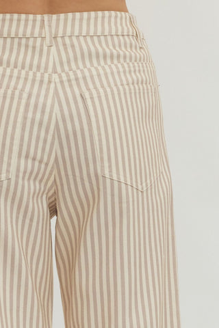 Tan Stripe Trouser
