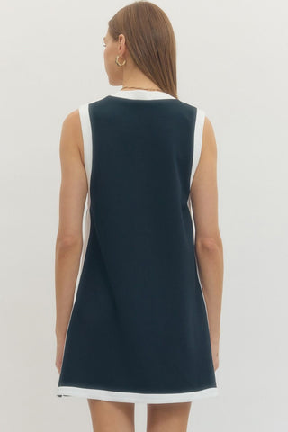 V-Neck Pullover Dress