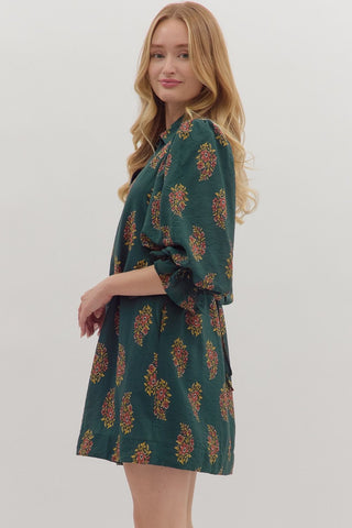 Floral Puff Sleeve Dress