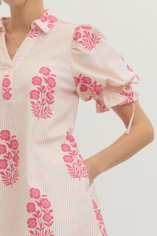 Floral Puff Sleeve Dress