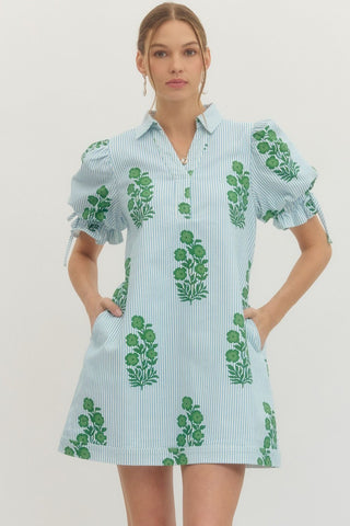 Floral Puff Sleeve Dress