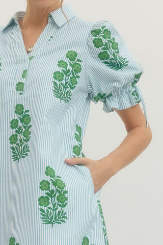 Floral Puff Sleeve Dress