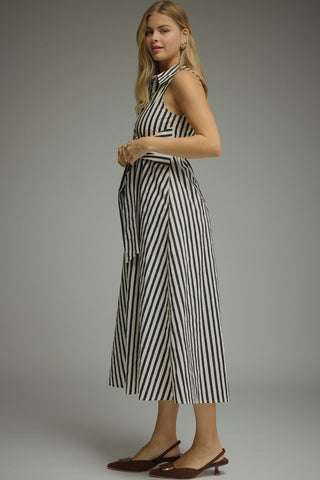 Black and White Stripe Midi