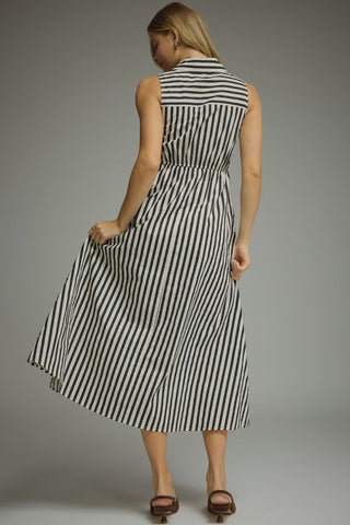 Black and White Stripe Midi