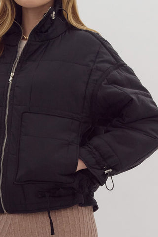 Black Quilt Jacket