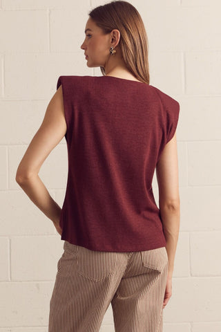 Sleeveless Knit Sweater