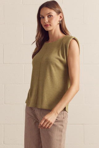 Sleeveless Knit Sweater