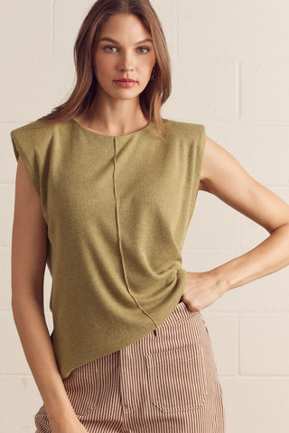 Sleeveless Knit Sweater