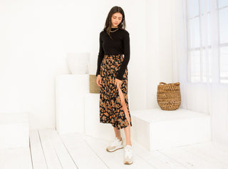 Floral Midi Skirt