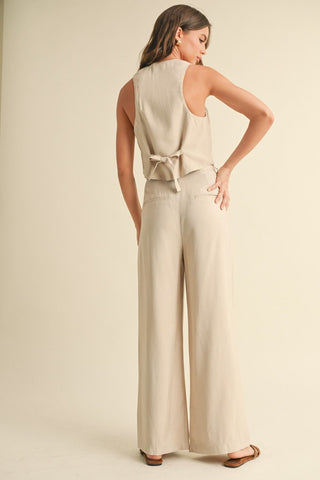 High-Waisted Wide Leg Trouser