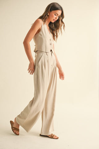 High-Waisted Wide Leg Trouser