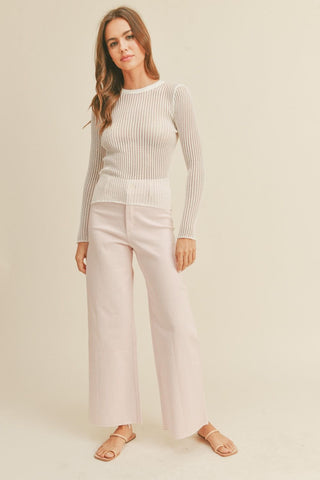 Strawberry Wide Leg Jean