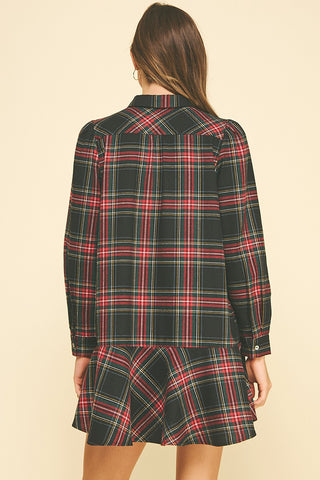 Black and Red Plaid Dress