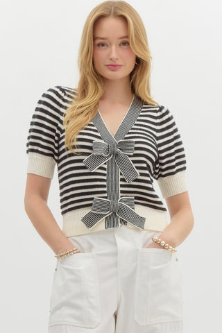 Black and White Stripe Sweater