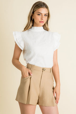 Flutter Sleeve Top